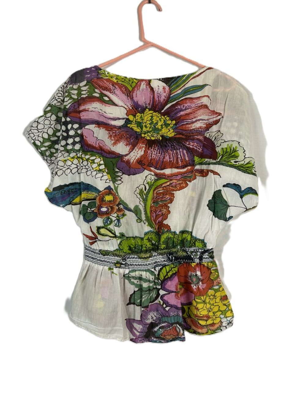 Desigual Tropical Lightweight Blouse M (Flaws) - Picture 2 of 6